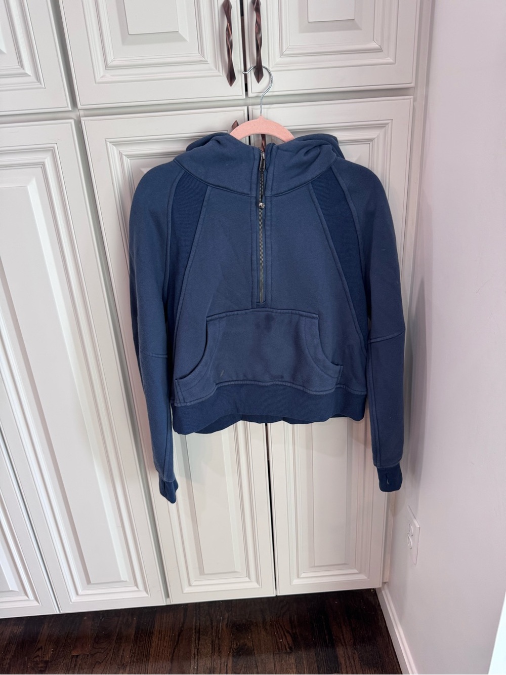 Lululemon Navy Half-Zip Hooded Sweatshirt